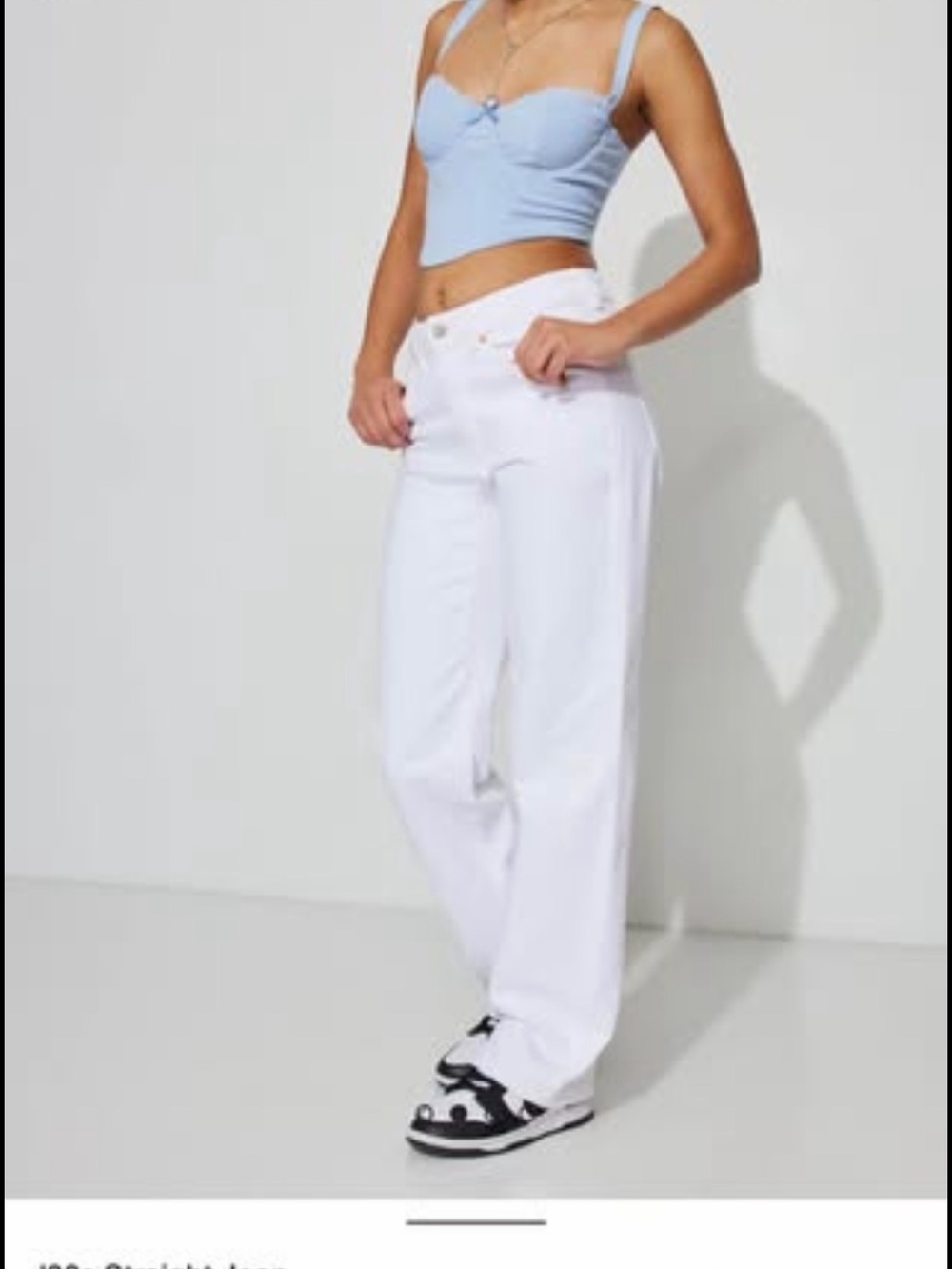 Garage White Straight-Leg Women’s Jeans